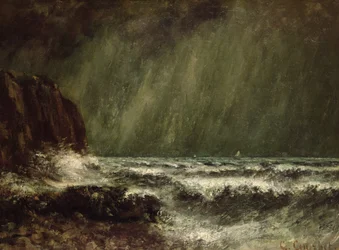 Tempête en mer, 1865